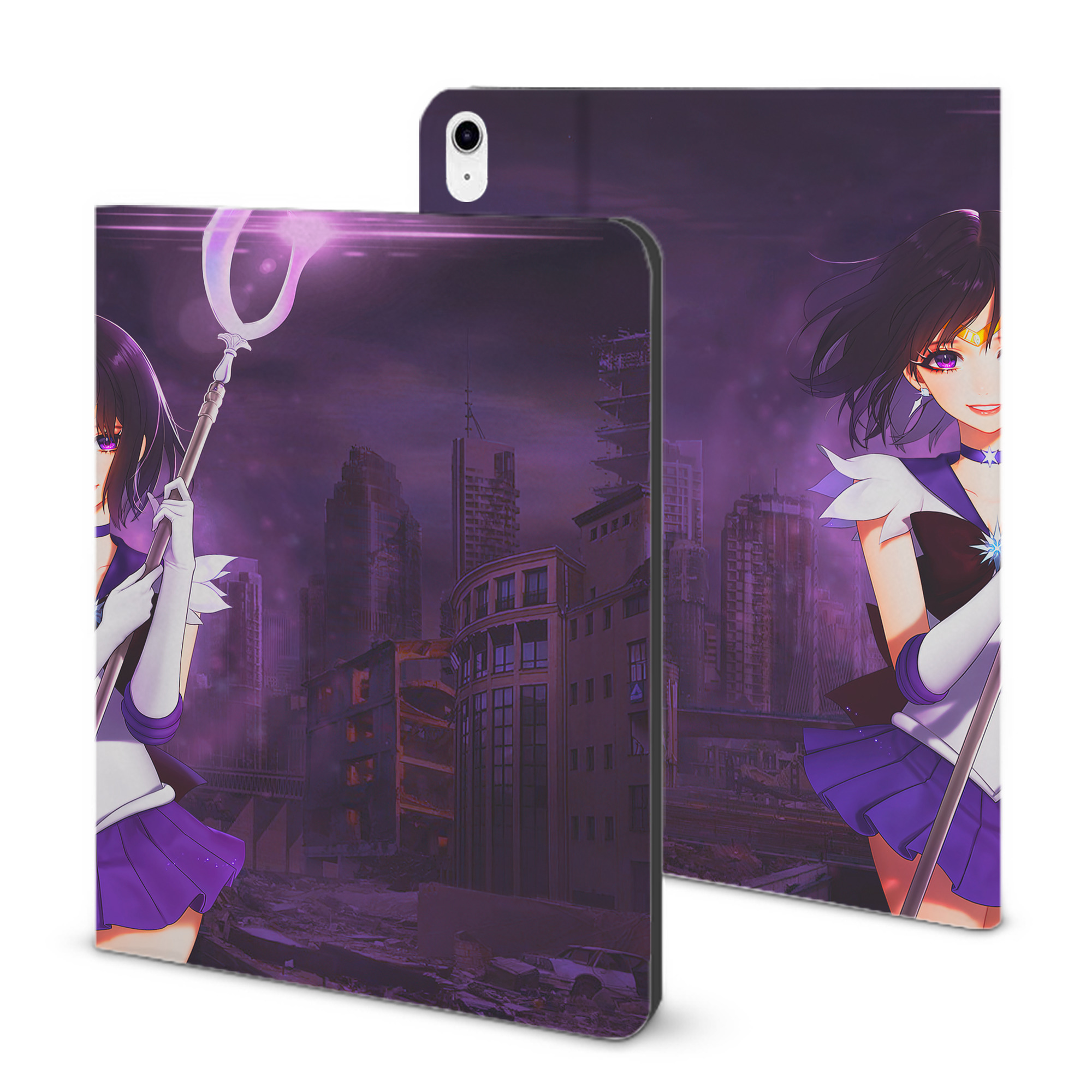 （画像用） 美少女戦士セーラームーン Sailor Moon IPad ケース ブック型 PUレザー TPU 耐衝撃 軽量 薄型 ペン収納なし 全面保護 IPad 各モデル対応
